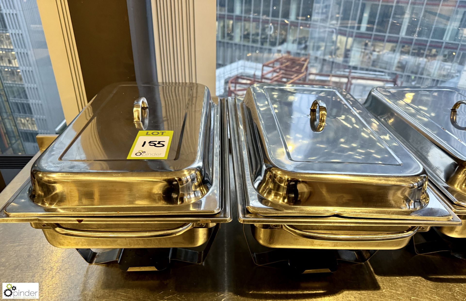 5 Chafing Pans and Stands (location in building - level 11 main canteen) - Image 2 of 4