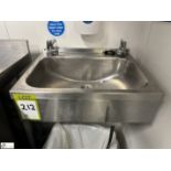 Stainless steel Hand Wash Basin, 450mm x 360mm (location in building - level 23 kitchen)