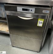 ClassEq stainless steel under counter single tray Dishwasher, 240volts (location in building - level