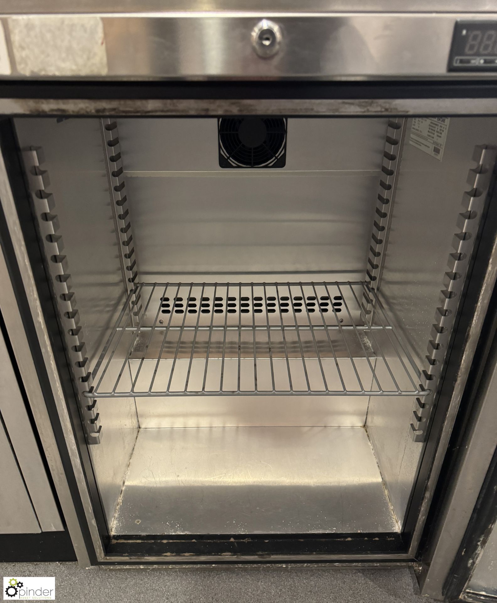 Foster HR150-A stainless steel under counter Fridge, 240volts (location in building - level 11 - Image 2 of 4