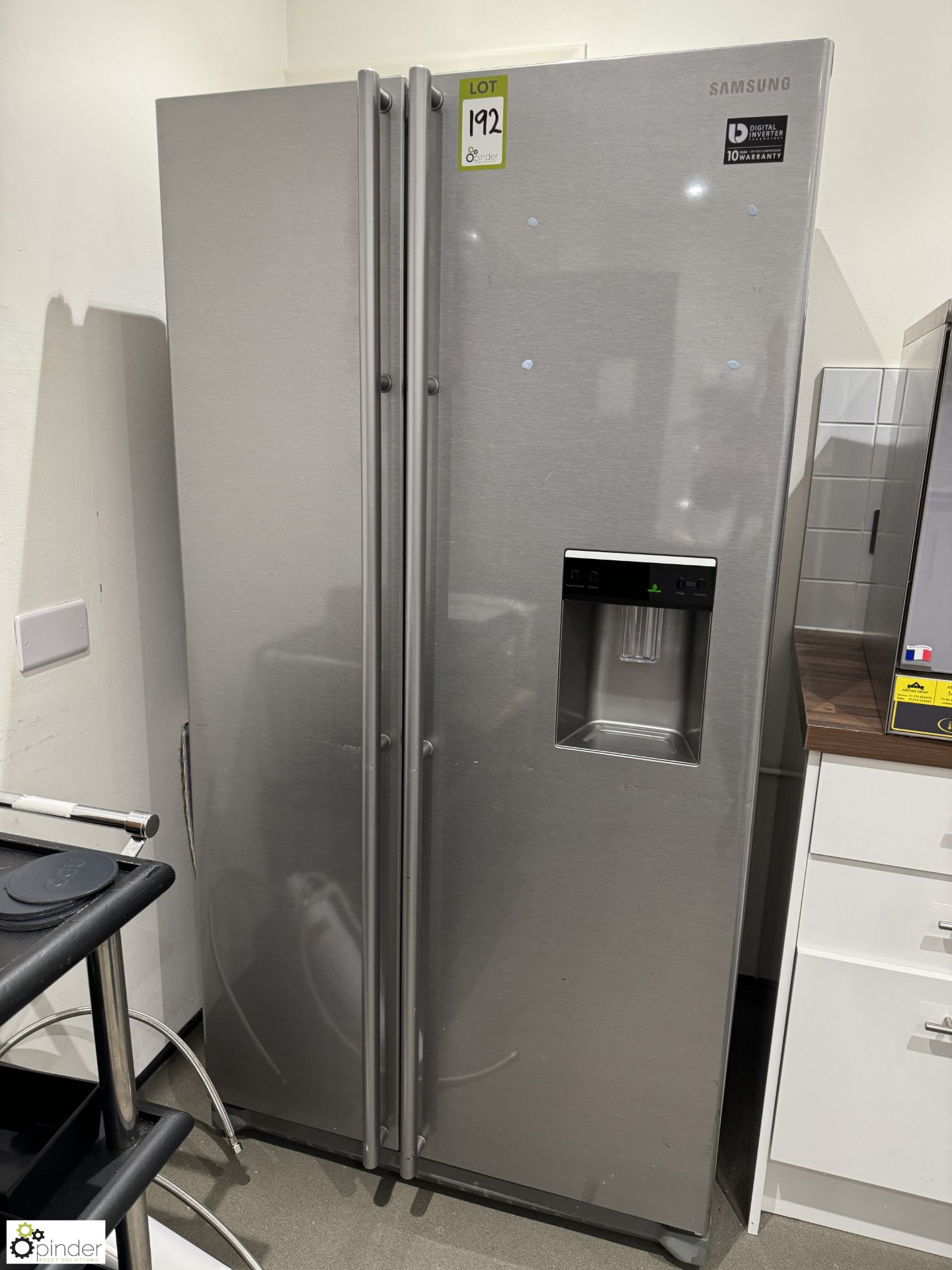 Samsung RSA1 RTMG double door Fridge Freezer, with ice dispenser, 240volts (location in building -