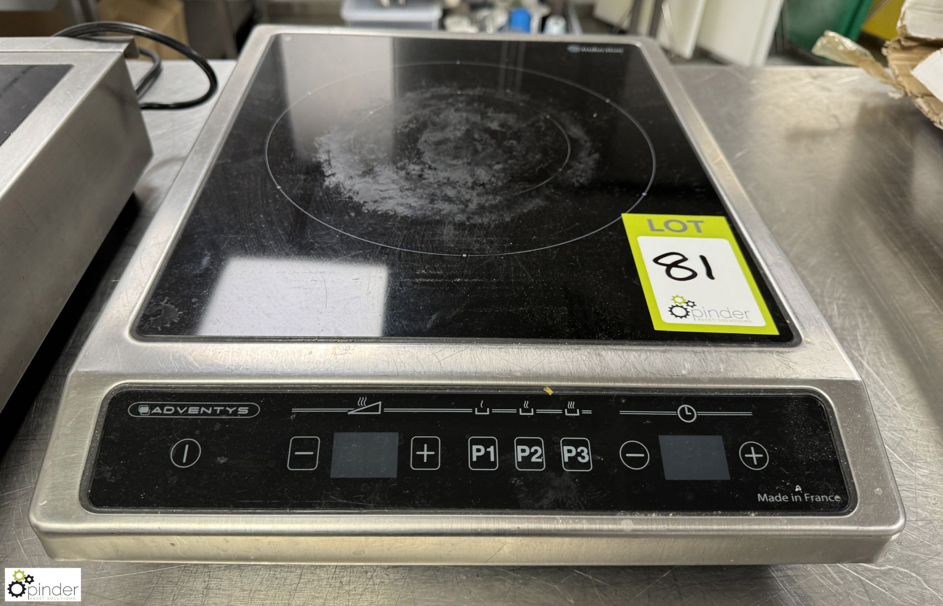 Adventys counter top Induction Hob, 240volts (location in building – basement kitchen 2)