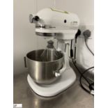 Kitchen Aid heavy duty Food Mixer, 240volts, with bowl, whisk and hook (location in building –