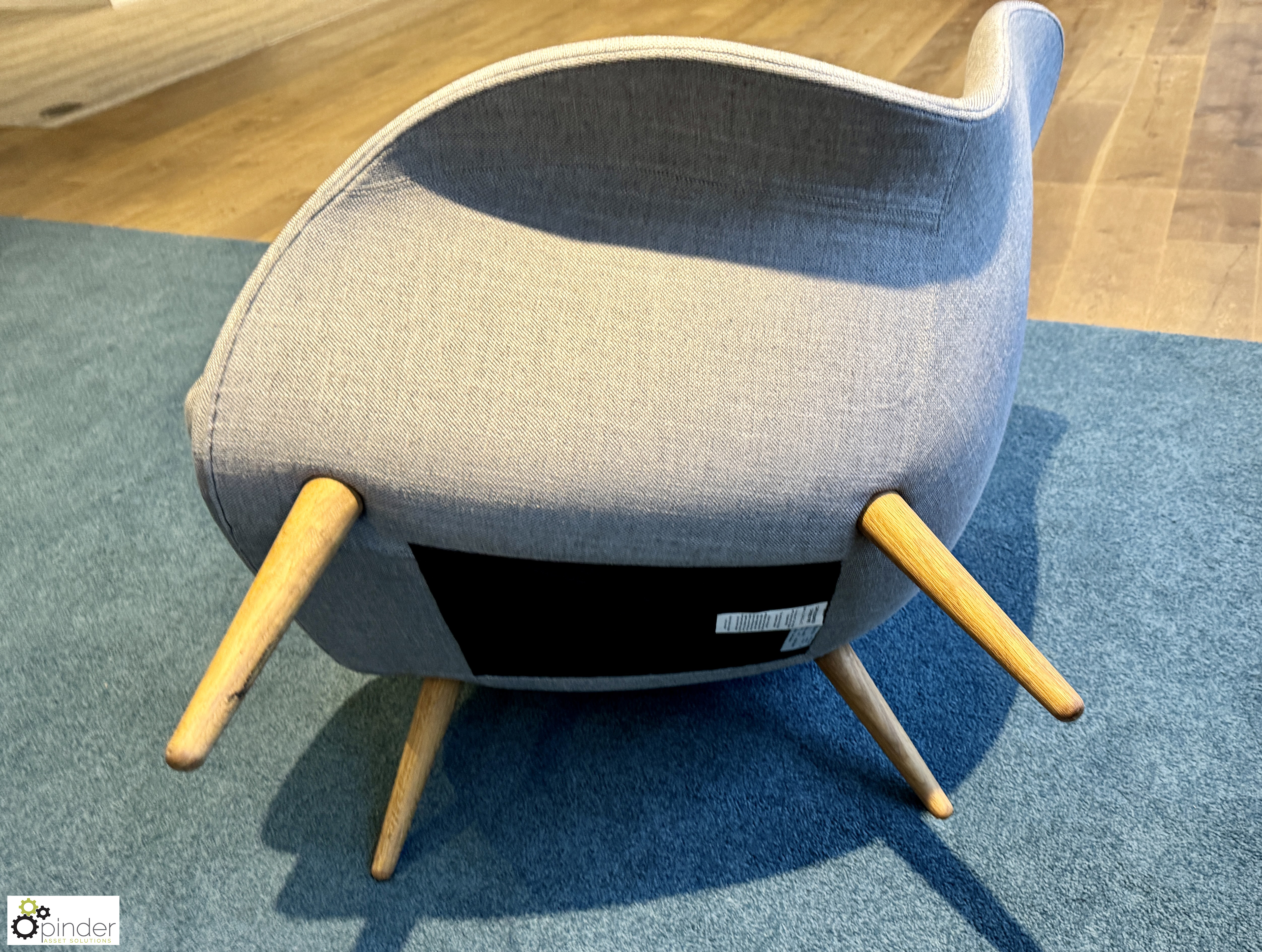 Pair Fredericia swoon upholstered Reception Chairs, designed by Space Copenhagen (location in - Image 4 of 6