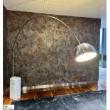Flos Floor Lamp, designed by Fratelli Castiglioni, with white Carrera marble base, 240volts (