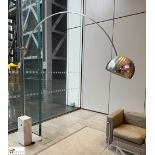 Flos Floor Lamp, designed by Fratelli Castiglioni, with white Carrera marble base, 240volts (