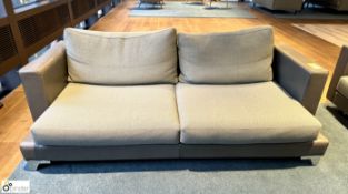 Lyndon Design leather and upholstered Sofa, 2000mm x 1000mm (location in building – level 7)