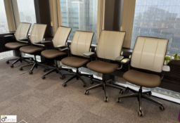 6 chrome/mesh ergonomic Armchairs (location in building – level 21)