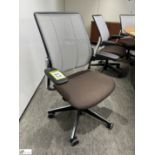 Pair Humanscape chrome/mesh back ergonomic Office Swivel Armchairs (location in building – level