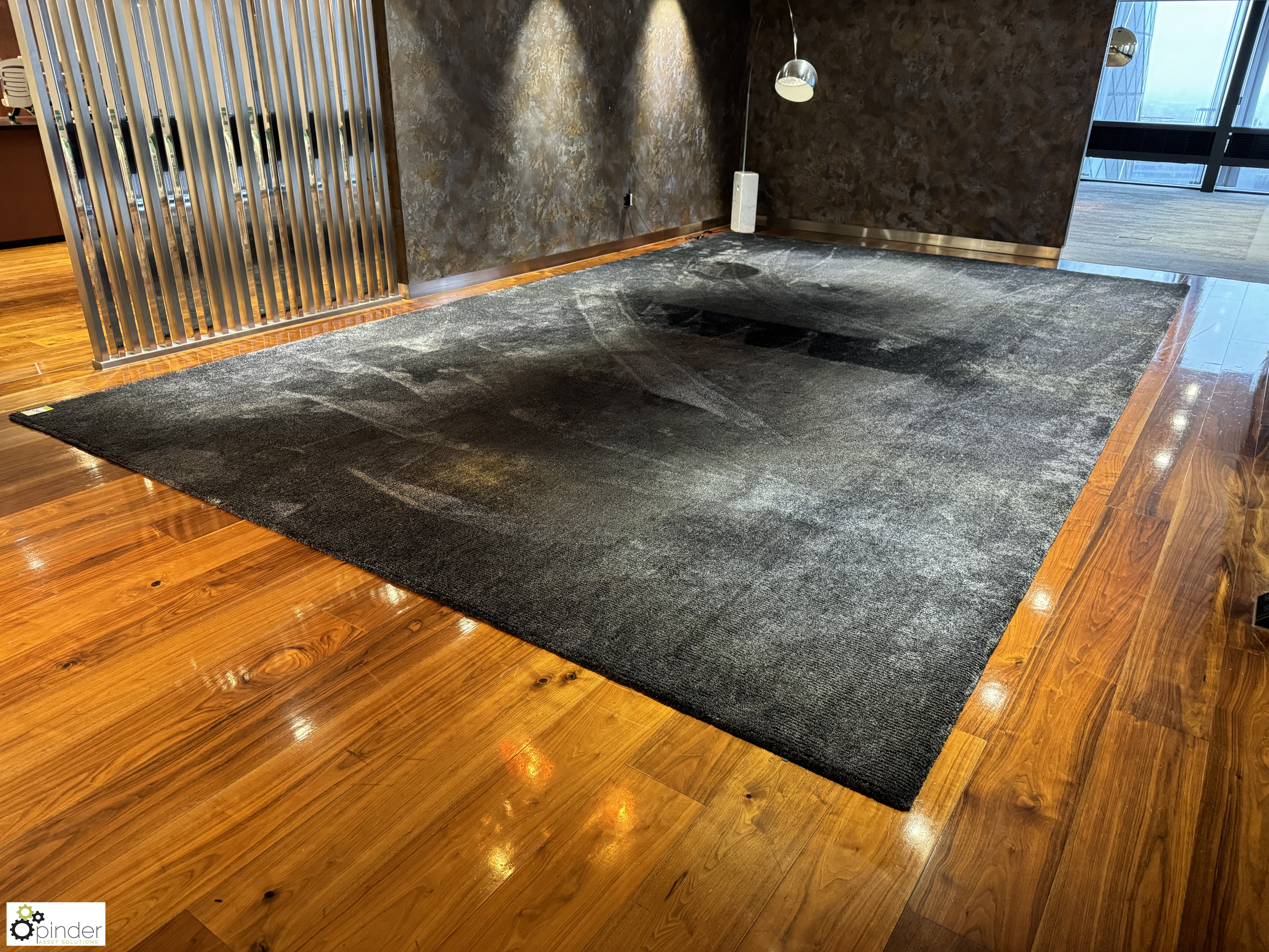 BIC Luxury Rug “Shadow 1483 Ivory Black”, 6450mm x 4000mm (location in building – level 22) - Bild 2 aus 5