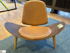 Carl Hansen & Son Shell Chair, “The Smiling Chair”, designed by Hans J Wegner, serial number