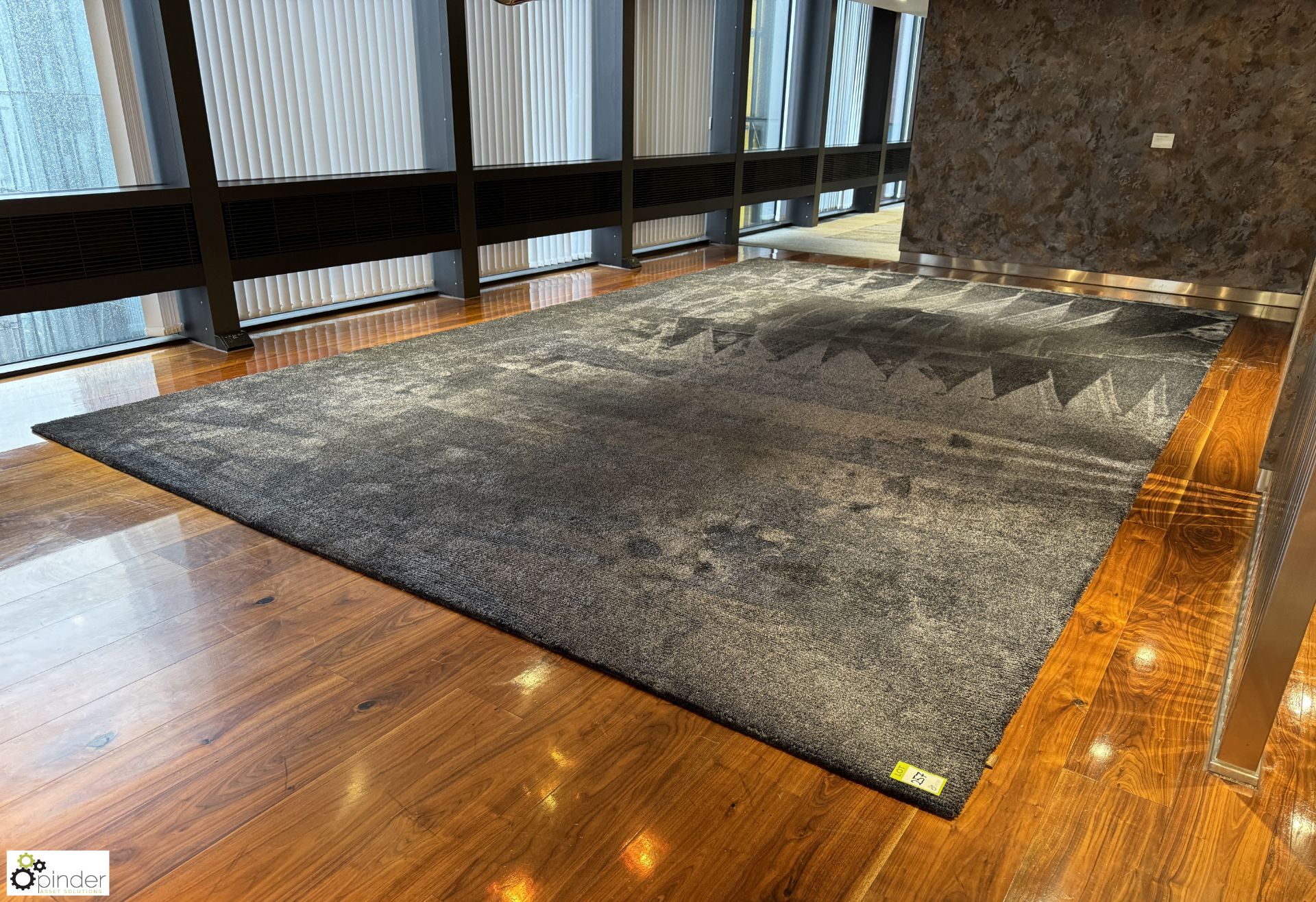 BIC Luxury Rug “Shadow 1483 Ivory Black”, 6450mm x 4000mm (location in building – level 22) - Image 2 of 6