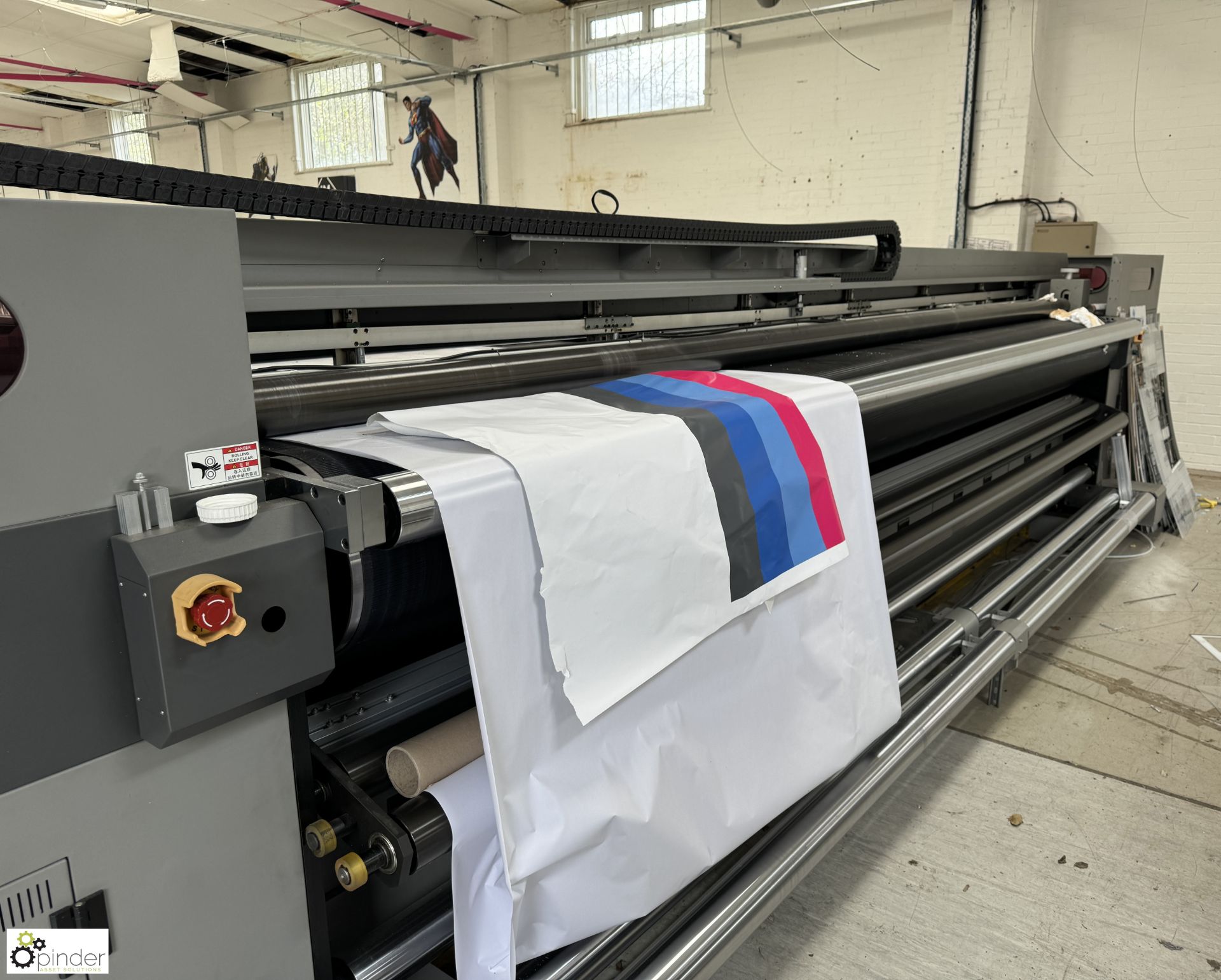 Yotta YD-H5000KJ Ultra Wide UV Hybrid Printer, 5000mm print width, 220volts, year 2019, serial - Image 9 of 20