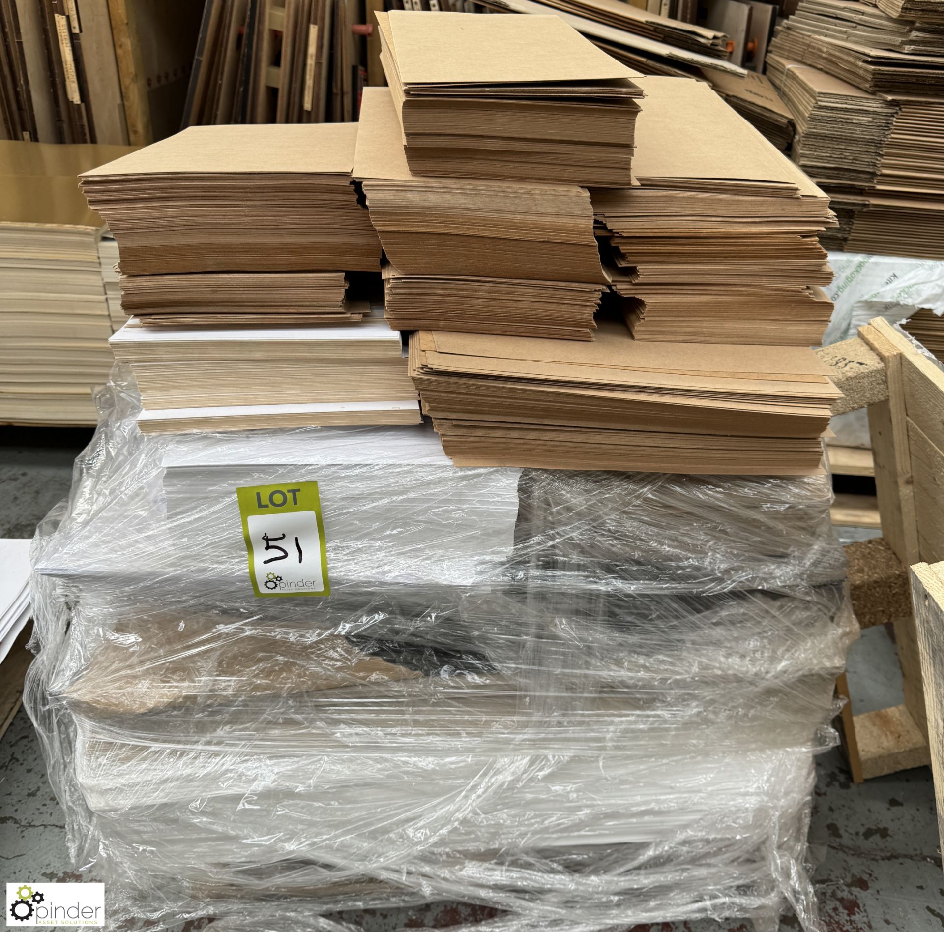 Quantity various Cut Card/Board, to pallet
