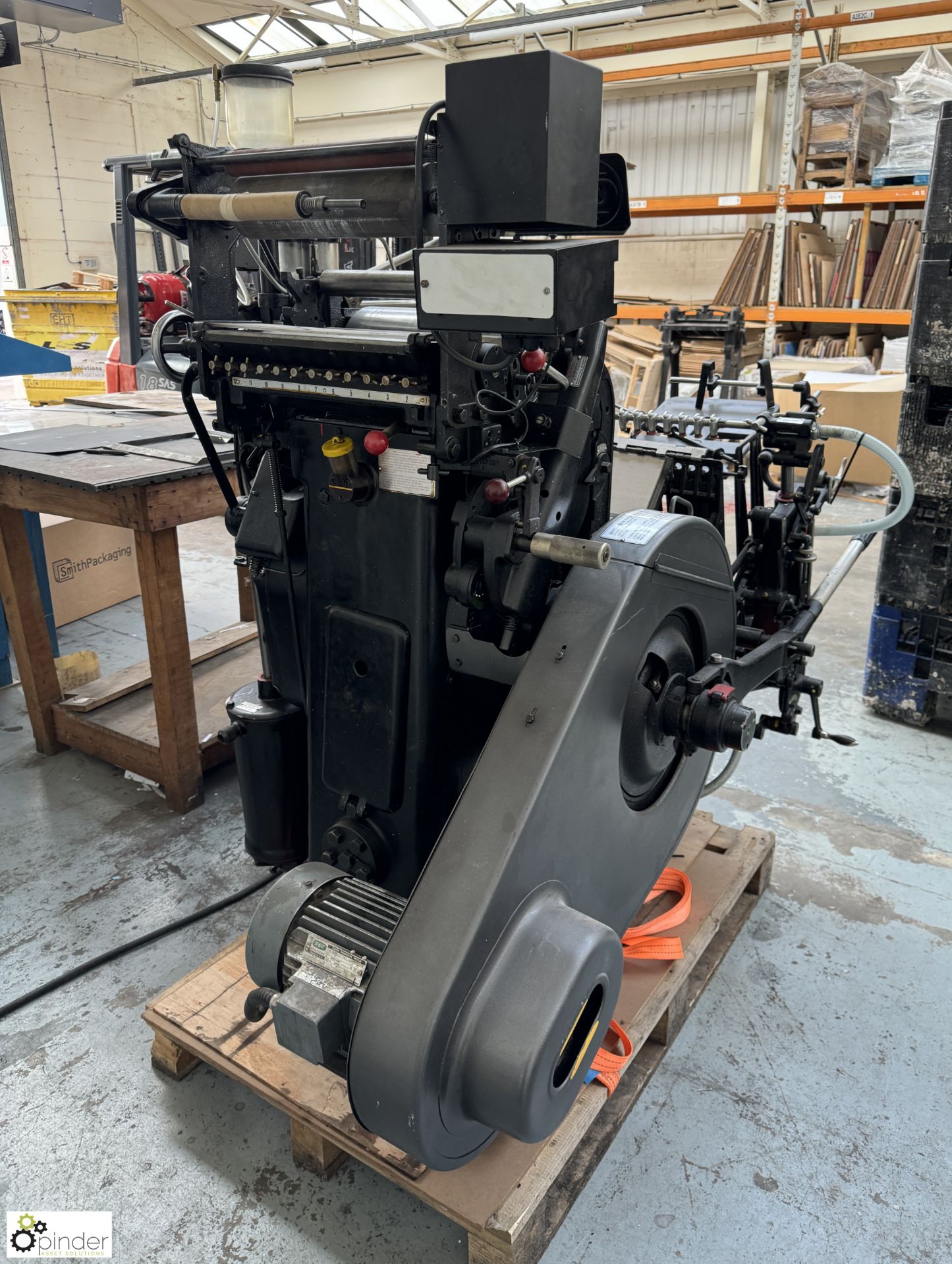 Heidelberg Platen Press, 10x15, with Norman Haynes Ltd Foilmaster foil blocking system, serial - Image 10 of 14