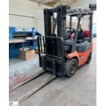 Toyota 42-7FG18 LPG Forklift Truck, 1750kg capacity, 8661hours, triplex mast, lift height 4300mm,