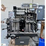 Heidelberg Platen Press, 10x15, with Norman Haynes Ltd Foilmaster foil blocking system, serial