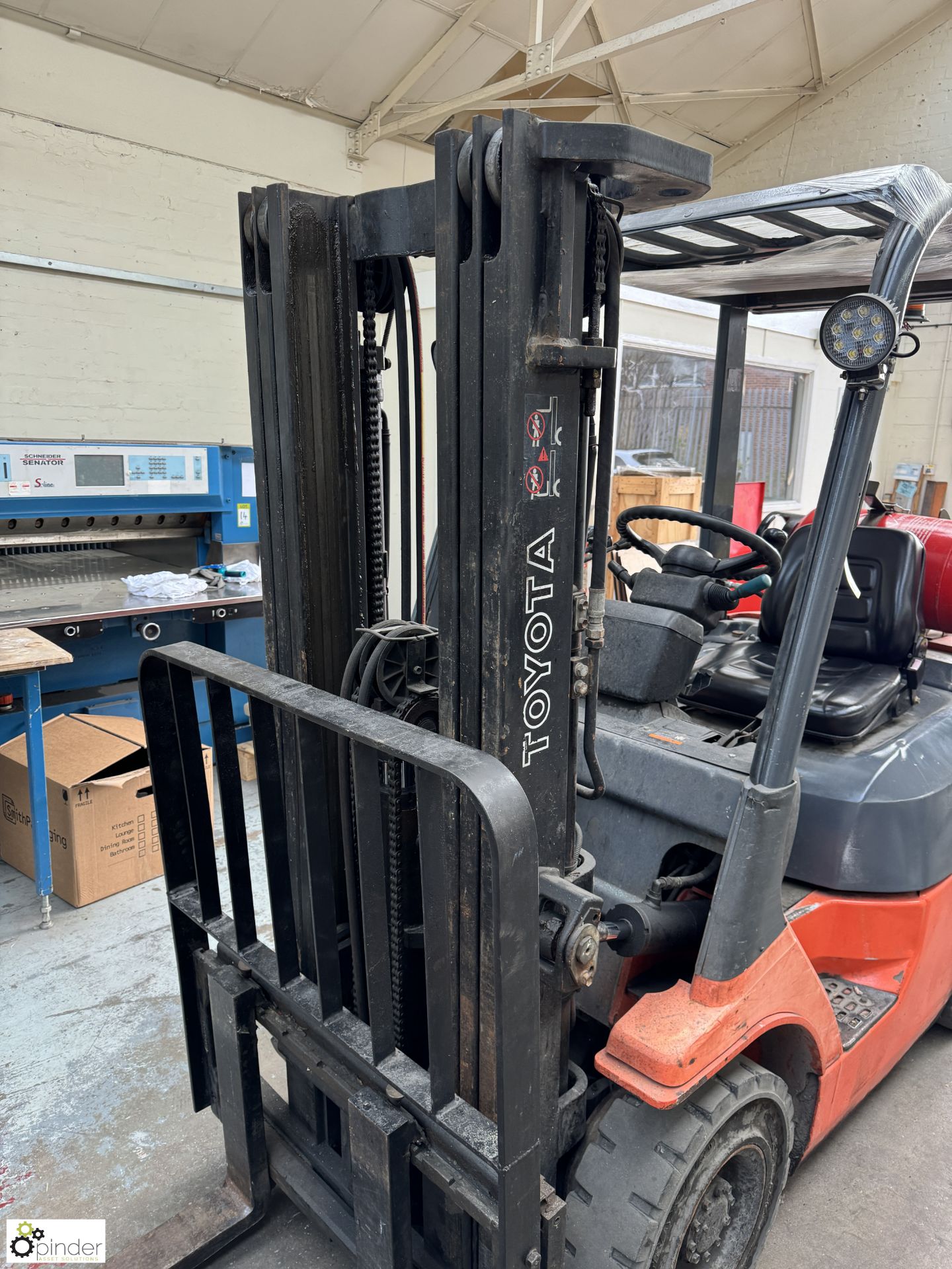 Toyota 42-7FG18 LPG Forklift Truck, 1750kg capacity, 8661hours, triplex mast, lift height 4300mm, - Bild 10 aus 13