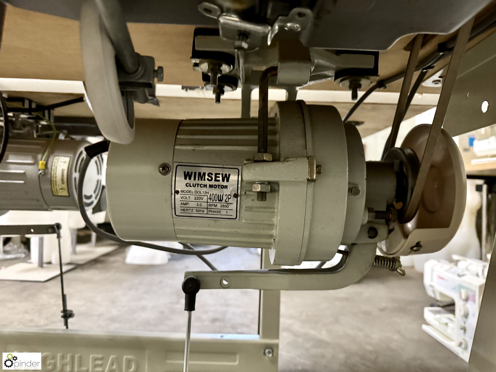 Wimsew W-C111-3A flat bed Lockstitch, 240volts - Image 4 of 5