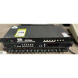 Kramer SD-7308 Serial Video Switcher, Kramer VS-66FW 8-port Firewire Switcher and DBX 1646 Quad