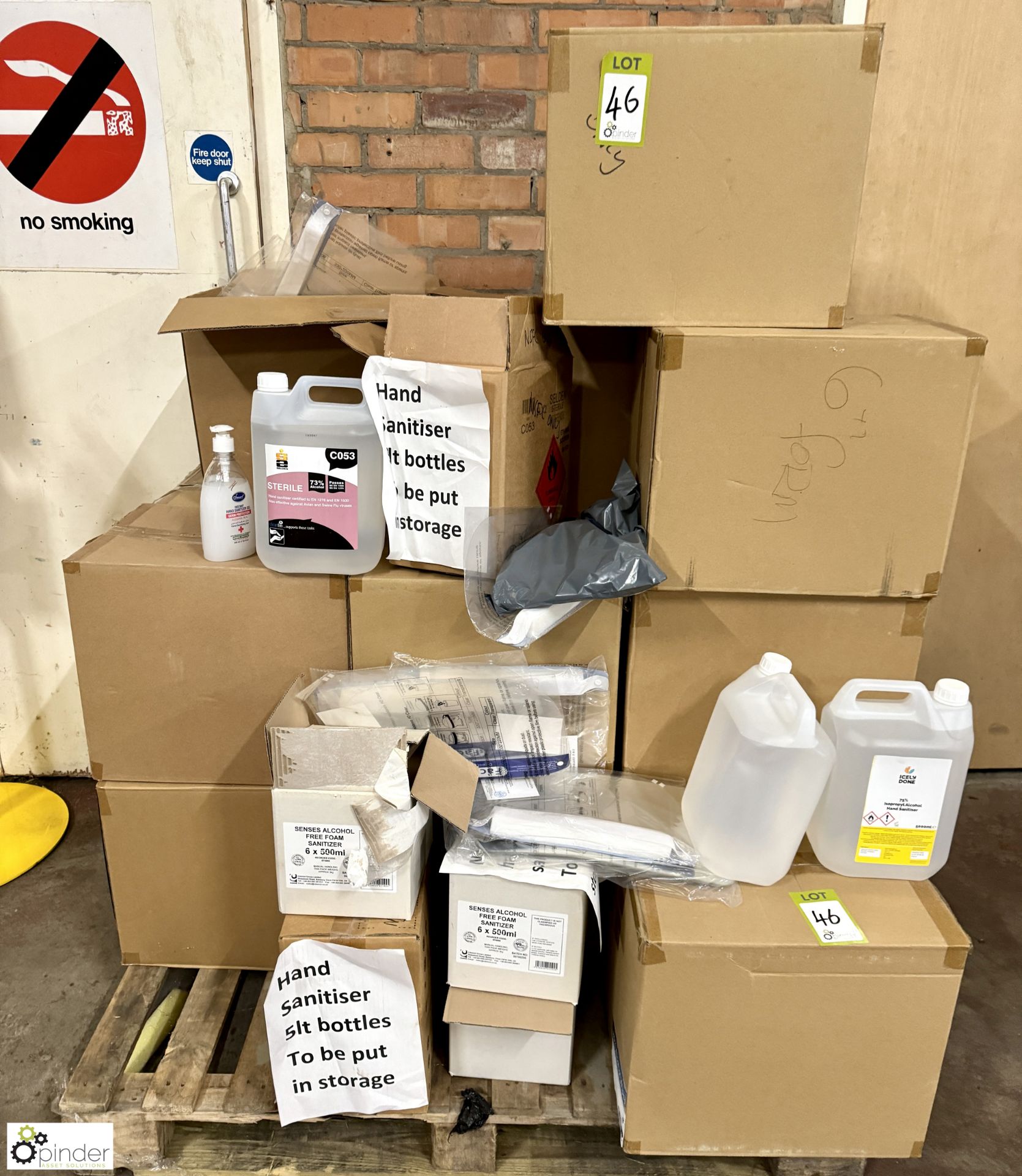 Quantity various Alcohol Wipes and Hand Sanitiser, to pallet - Image 2 of 8