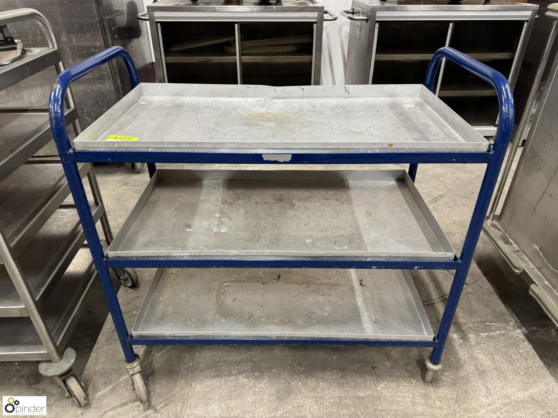 Tubular framed 3-shelf Trolley