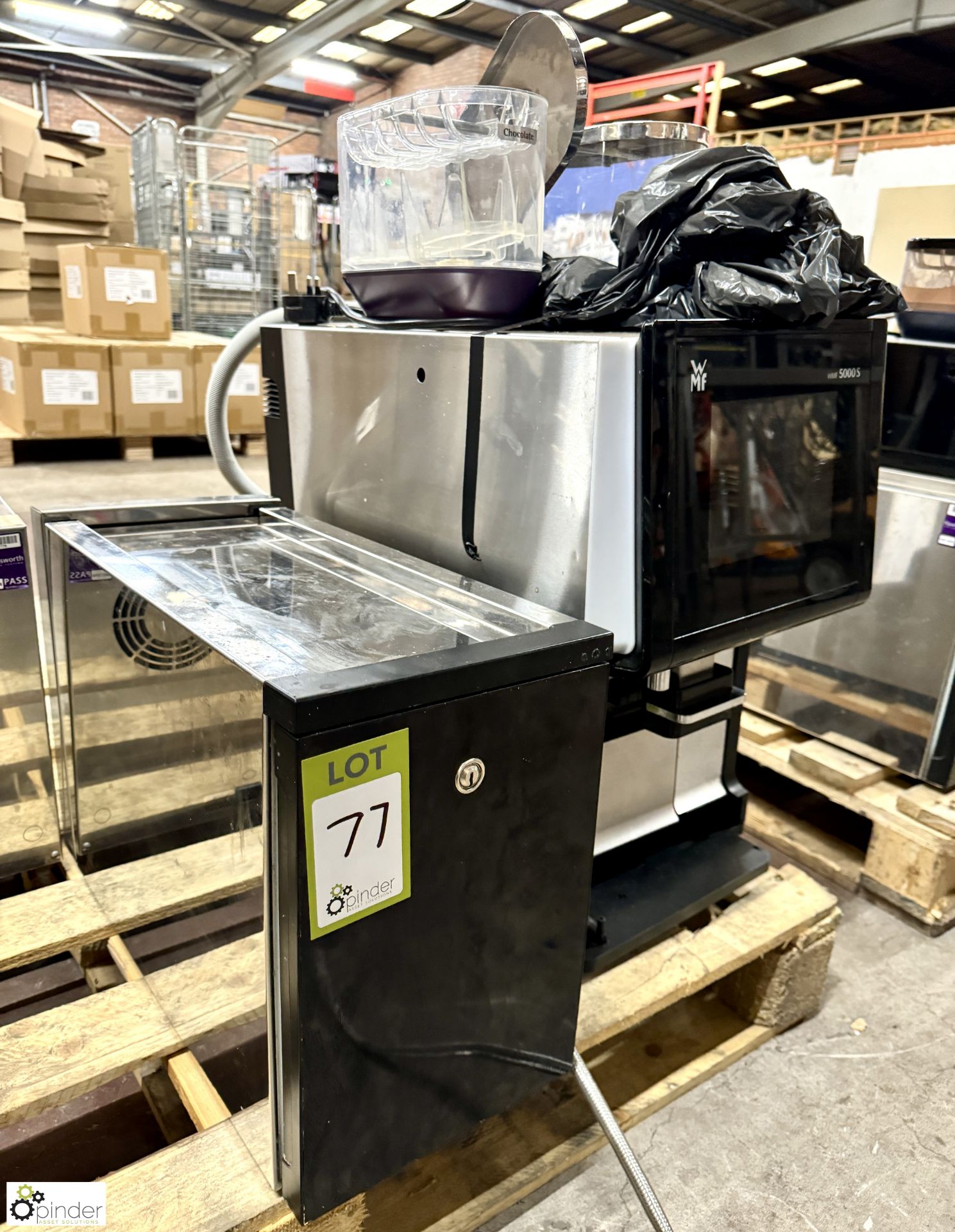 WMF 5000S Coffee and Hot Chocolate Machine, 240volts, with milk fridge - Image 2 of 4