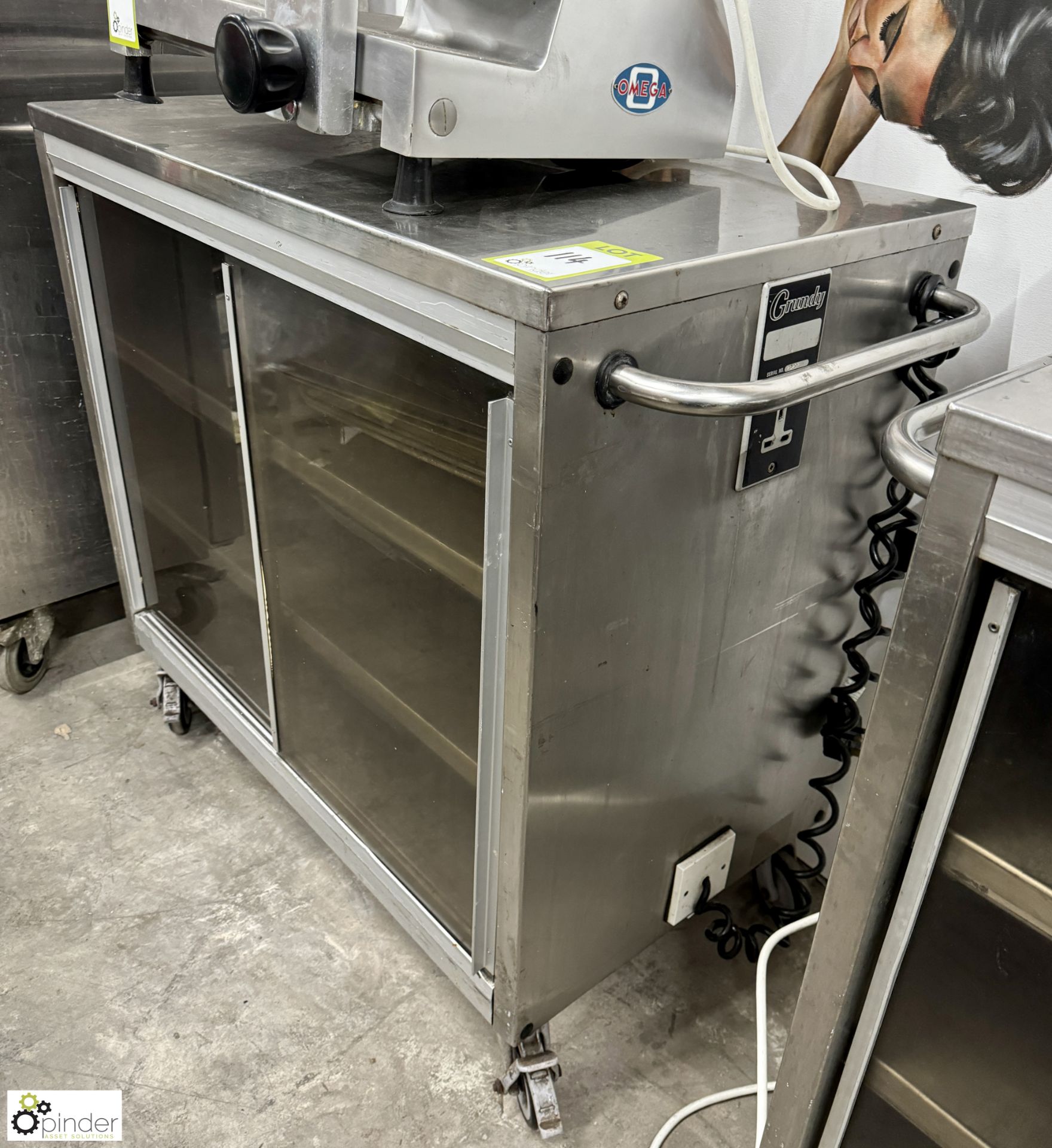 Grundy Maid stainless steel Heated Trolley, 240volts - Image 2 of 4