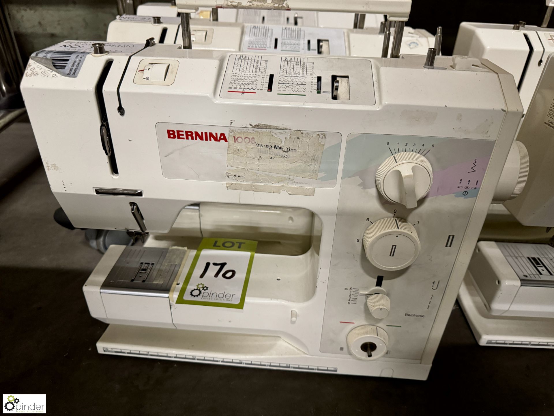 4 Bermina 1008 Domestic Lockstitch Sewing Machines, 240volts (no power leads or foot controls) - Image 2 of 4