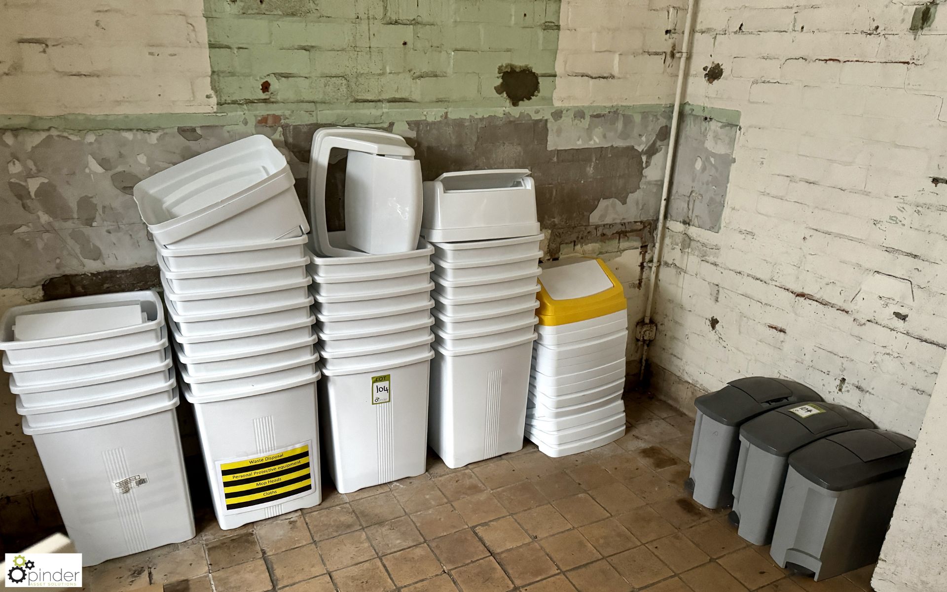 Quantity Waste Bins, unused