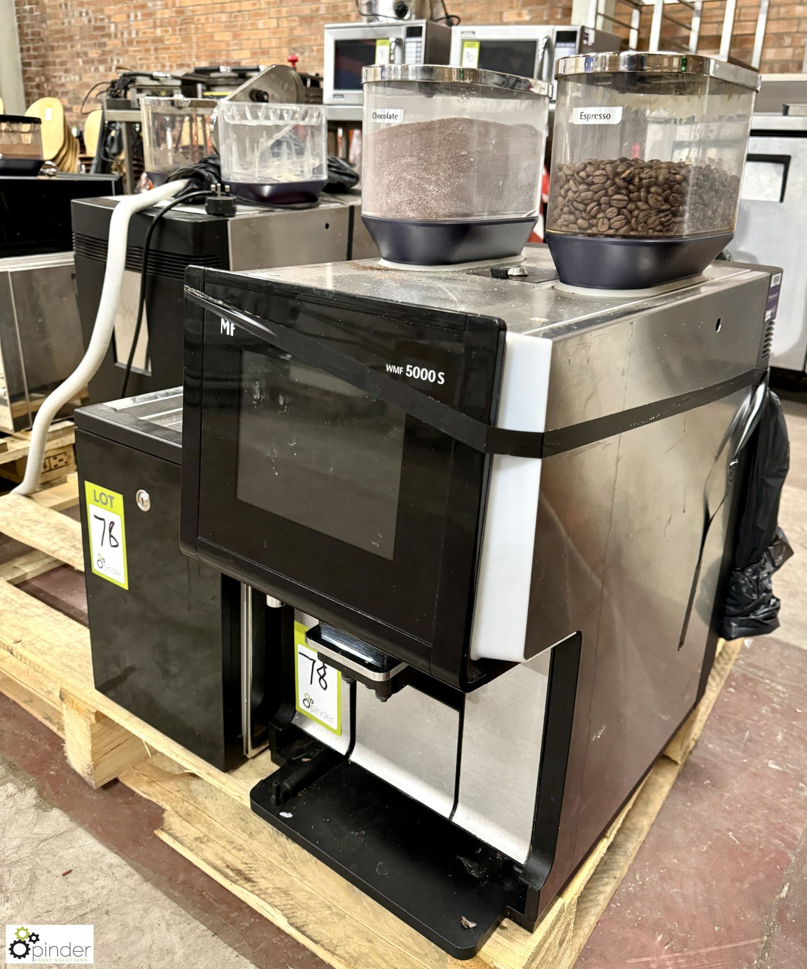 WMF 5000S Coffee and Hot Chocolate Machine, 240volts, with milk fridge - Image 2 of 4