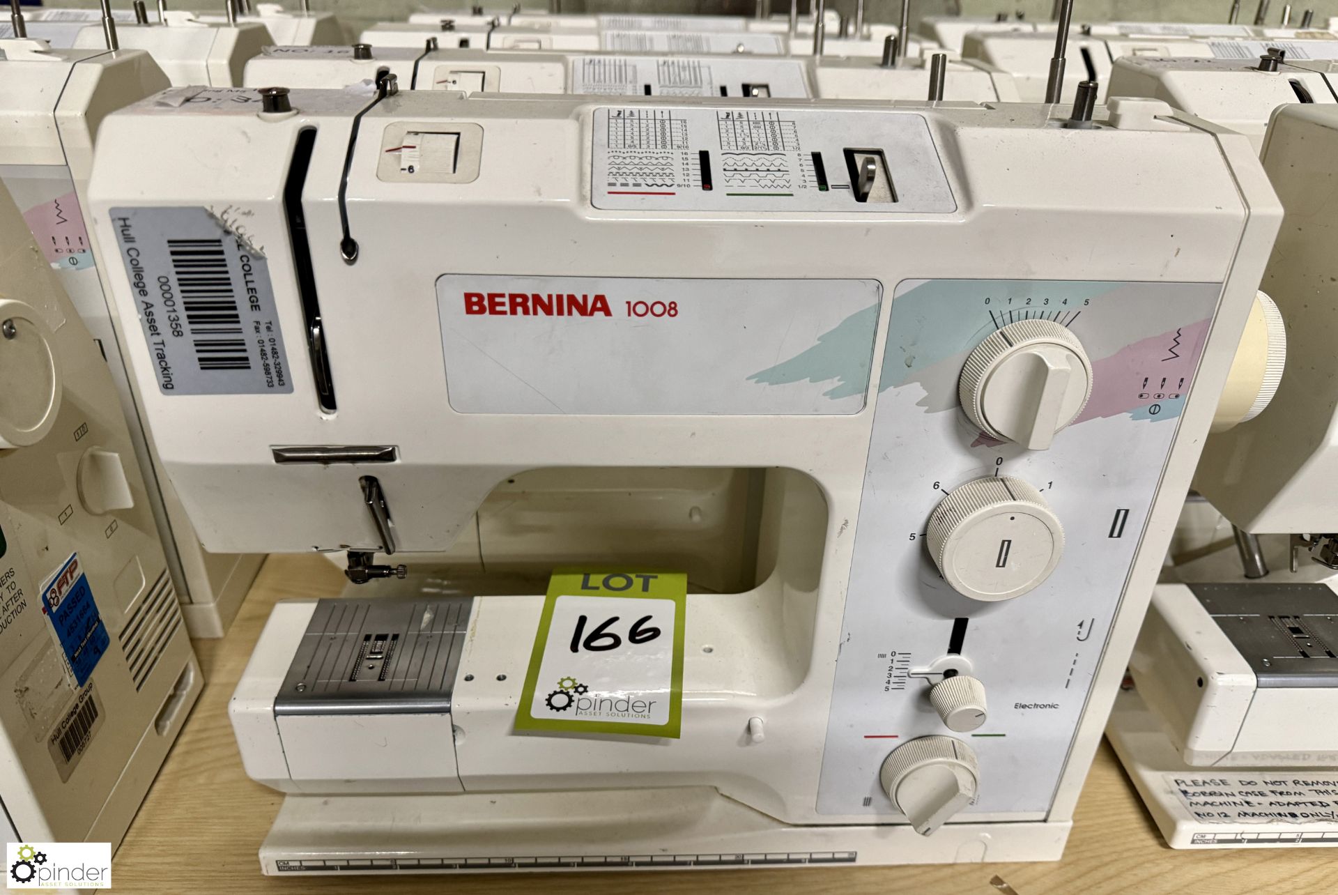 4 Bermina 1008 Domestic Lockstitch Sewing Machines, 240volts (no power leads or foot controls) - Image 2 of 5