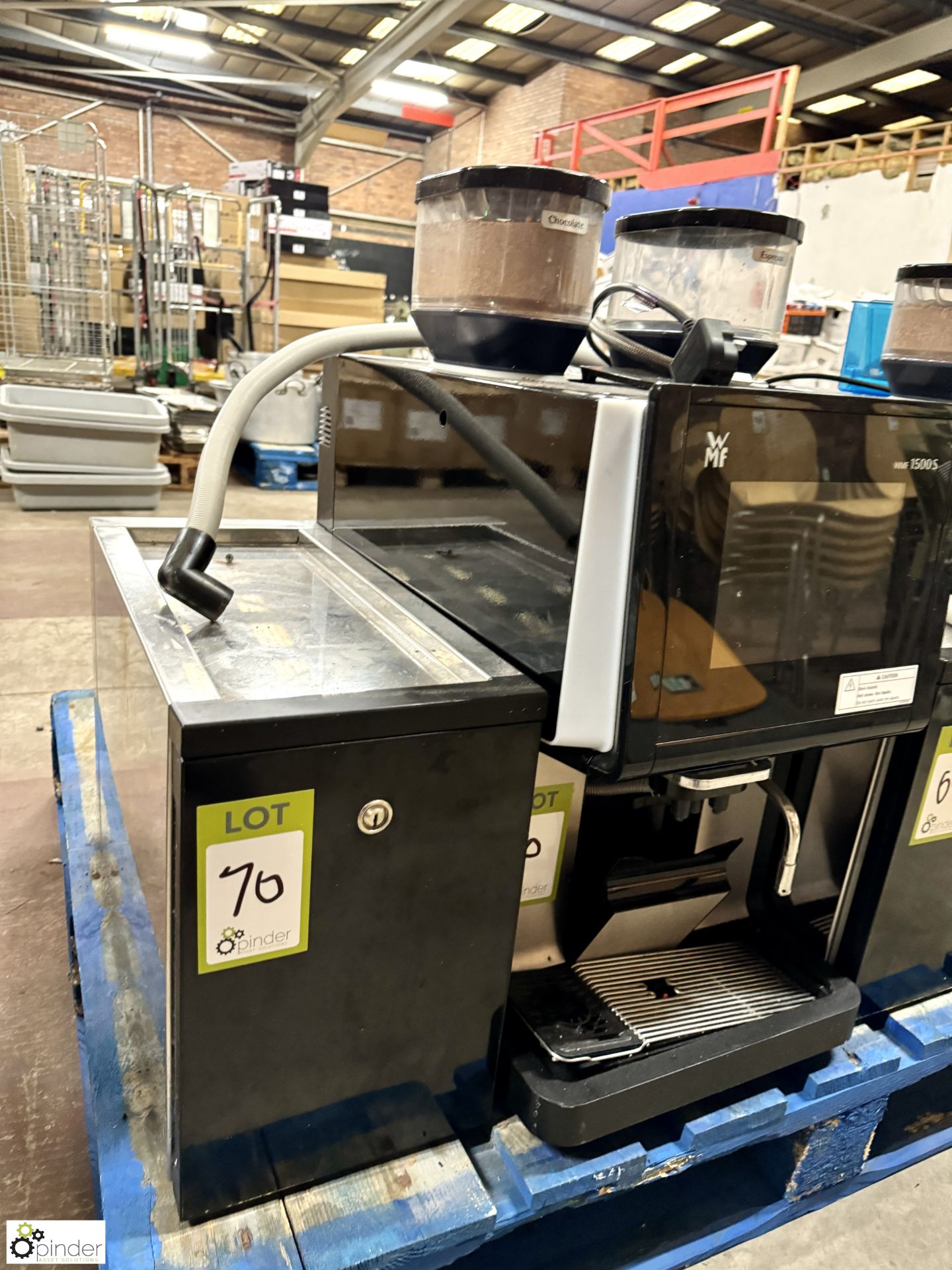 WMF 1500S Coffee and Hot Chocolate Machine, 240volts, with milk fridge - Image 2 of 4