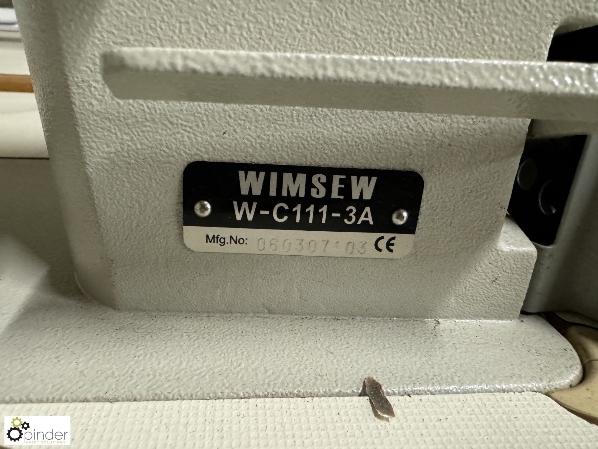 Wimsew W-C111-3A flat bed Lockstitch, 240volts - Image 3 of 5