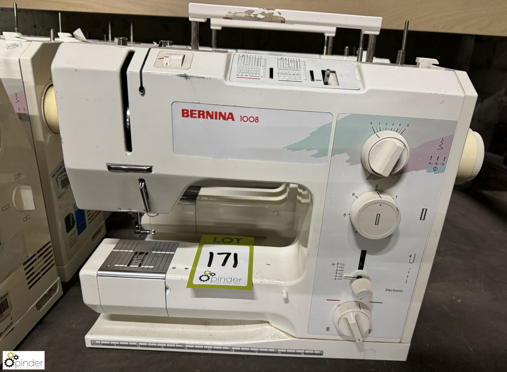 2 Bermina 1008 Domestic Lockstitch Sewing Machines, 240volts (no power leads or foot controls) - Image 3 of 4