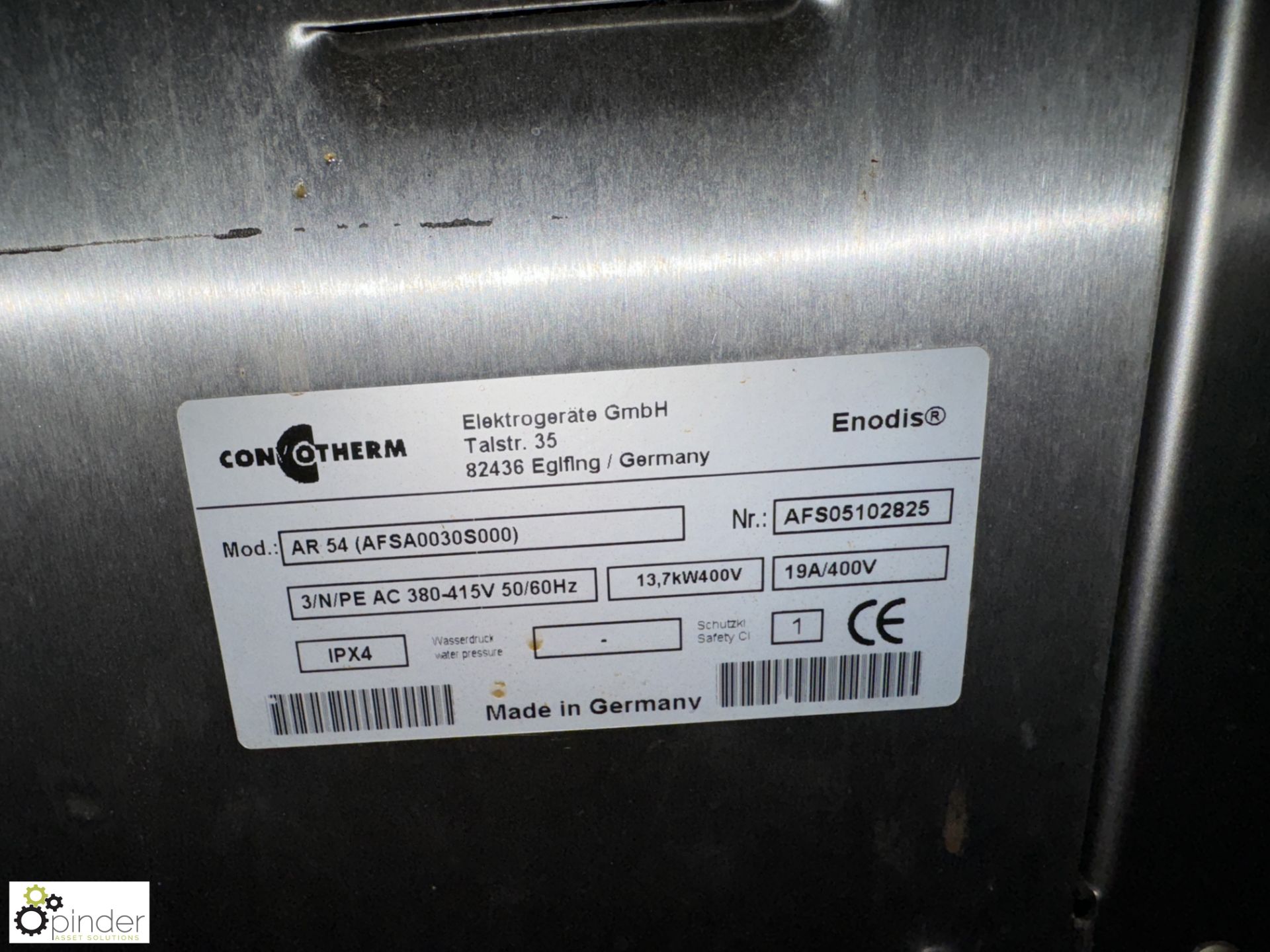 Convotherm AR54 9-deck Fan Oven, 415volts, 1030mm x 720mm x 1500mm, including stand - Image 4 of 6