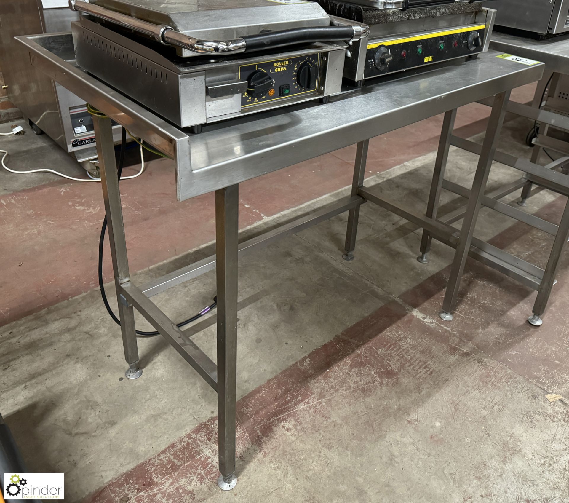 Stainless steel Preparation Table, 1200mm x 650mm x 910mm - Image 2 of 3