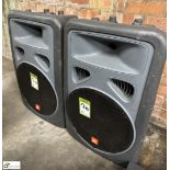 Pair JBL EON15 PA Speakers, 250watts