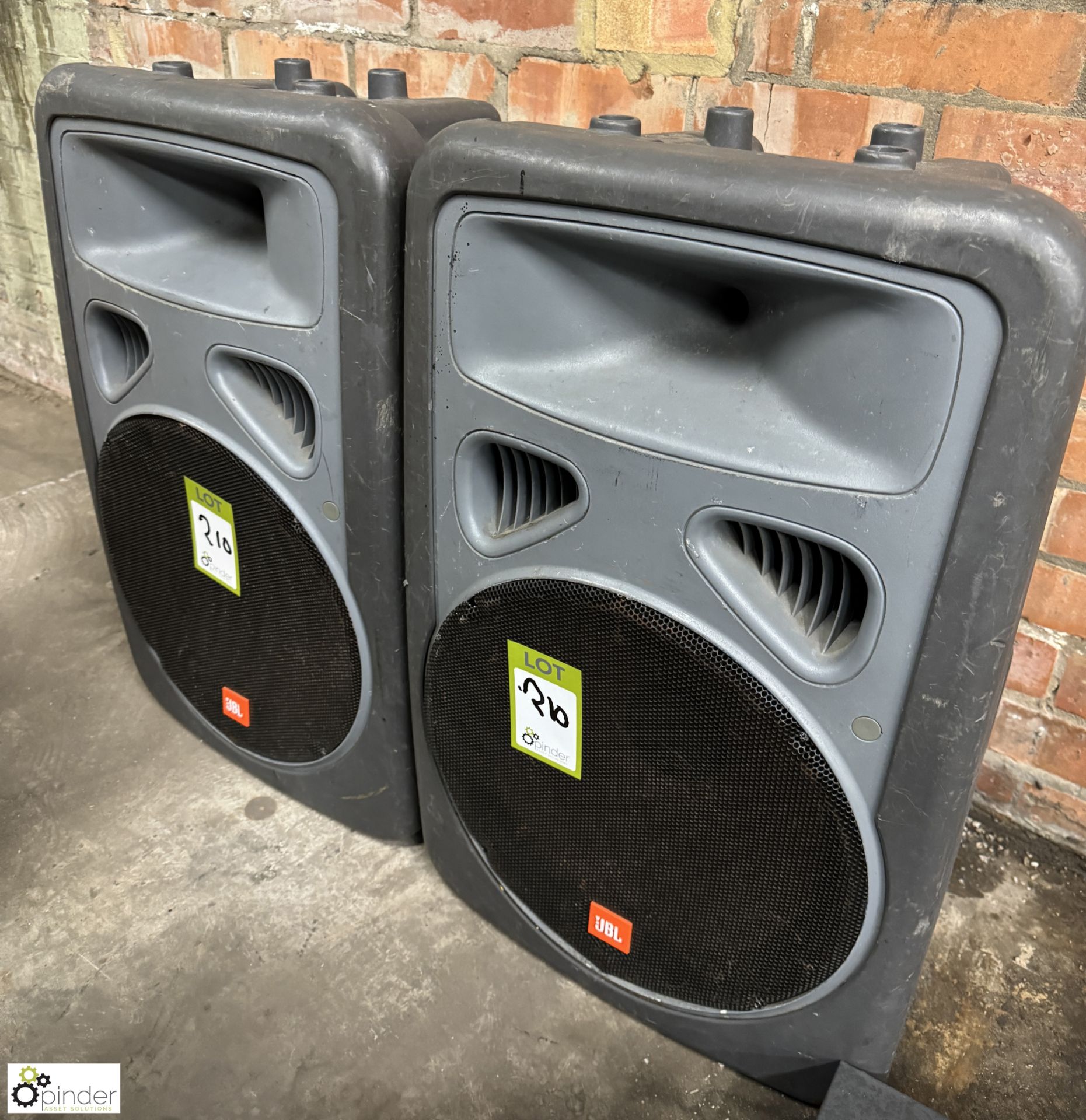 Pair JBL EON15 PA Speakers, 250watts