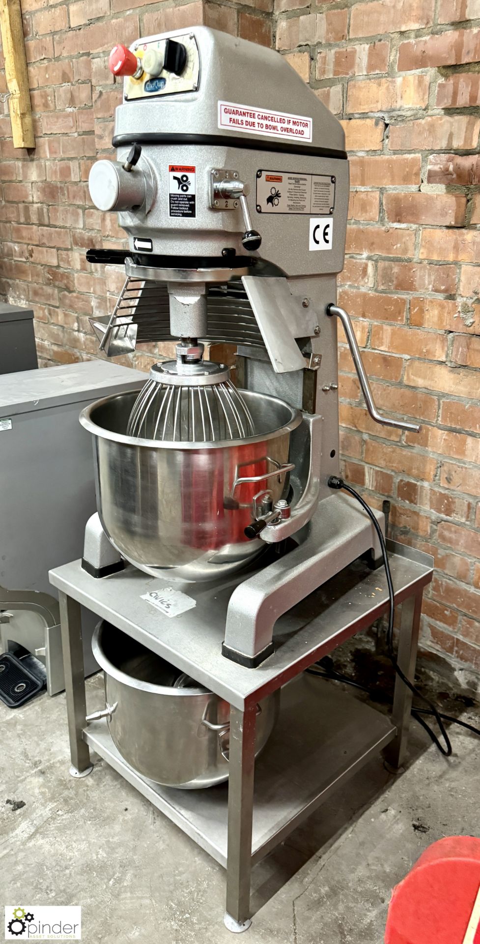 Spar Food Machinery SP-22HA-B Planetary Food Mixer, 240volts, with 2 bowls, whisk, dough hook, - Image 3 of 8