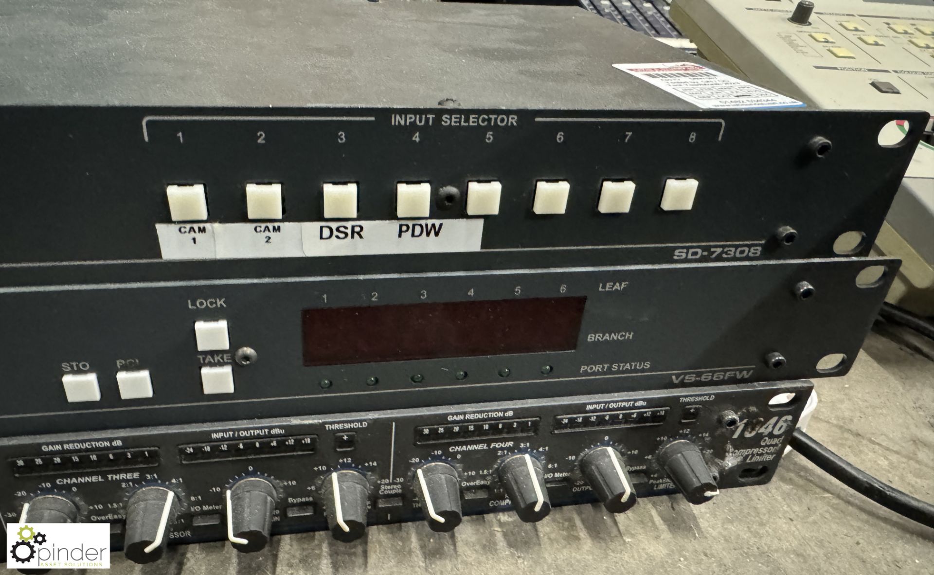 Kramer SD-7308 Serial Video Switcher, Kramer VS-66FW 8-port Firewire Switcher and DBX 1646 Quad - Image 3 of 4