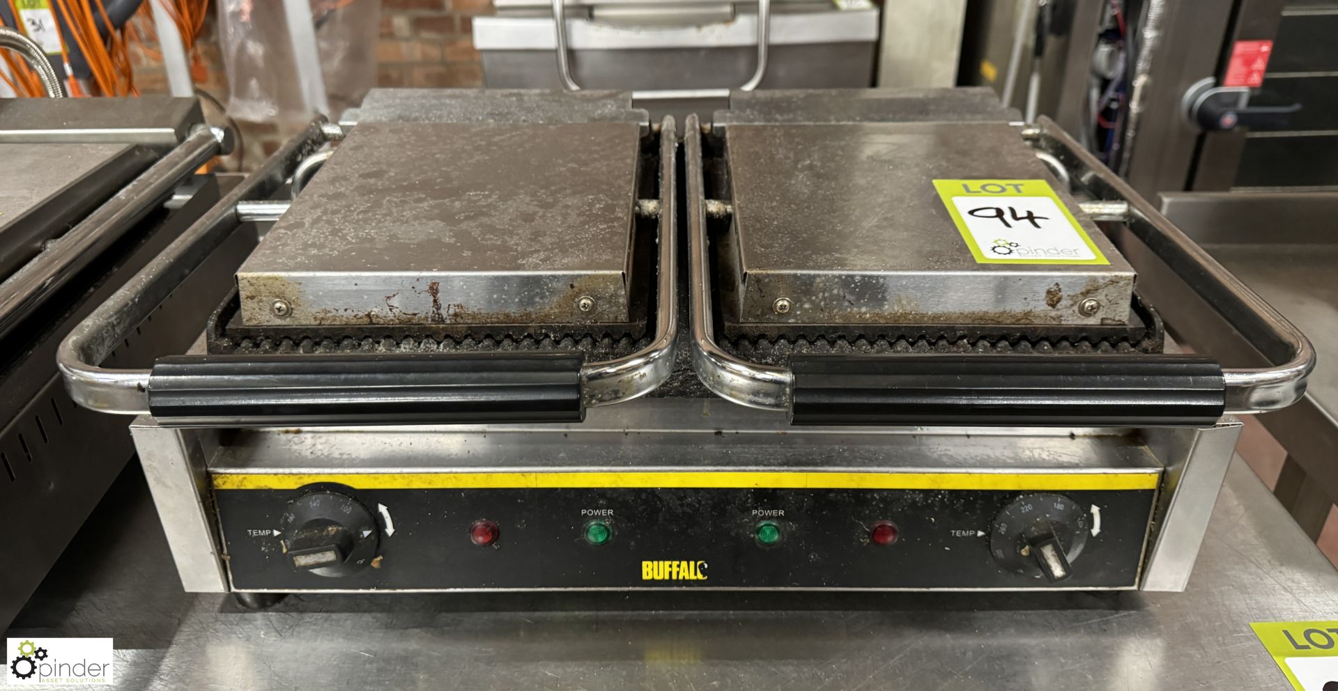 Buffalo DM902 twin Panini Press, 240volts