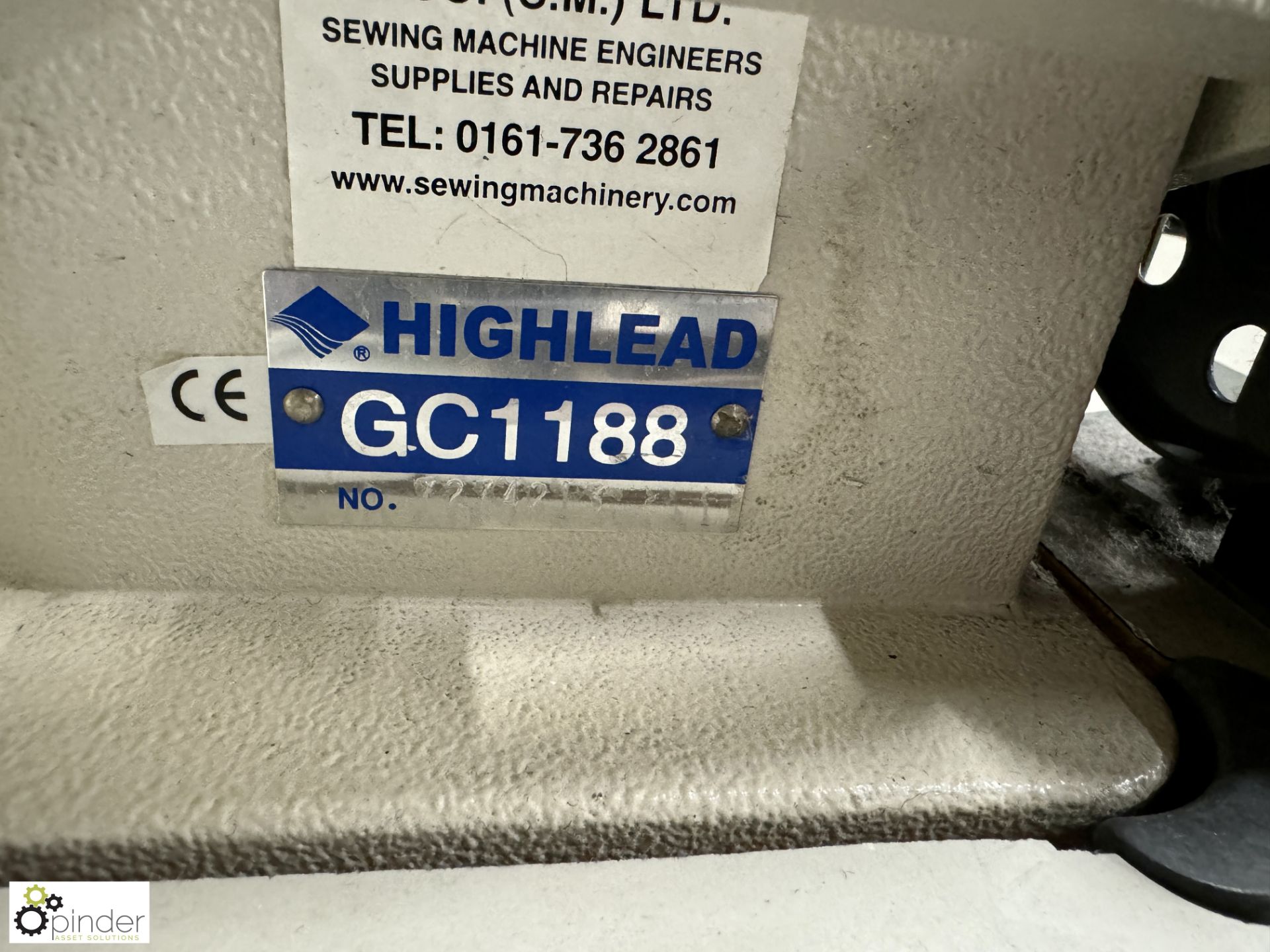 Highlead GC1188 flat bed Lockstitch, 240volts - Image 3 of 5