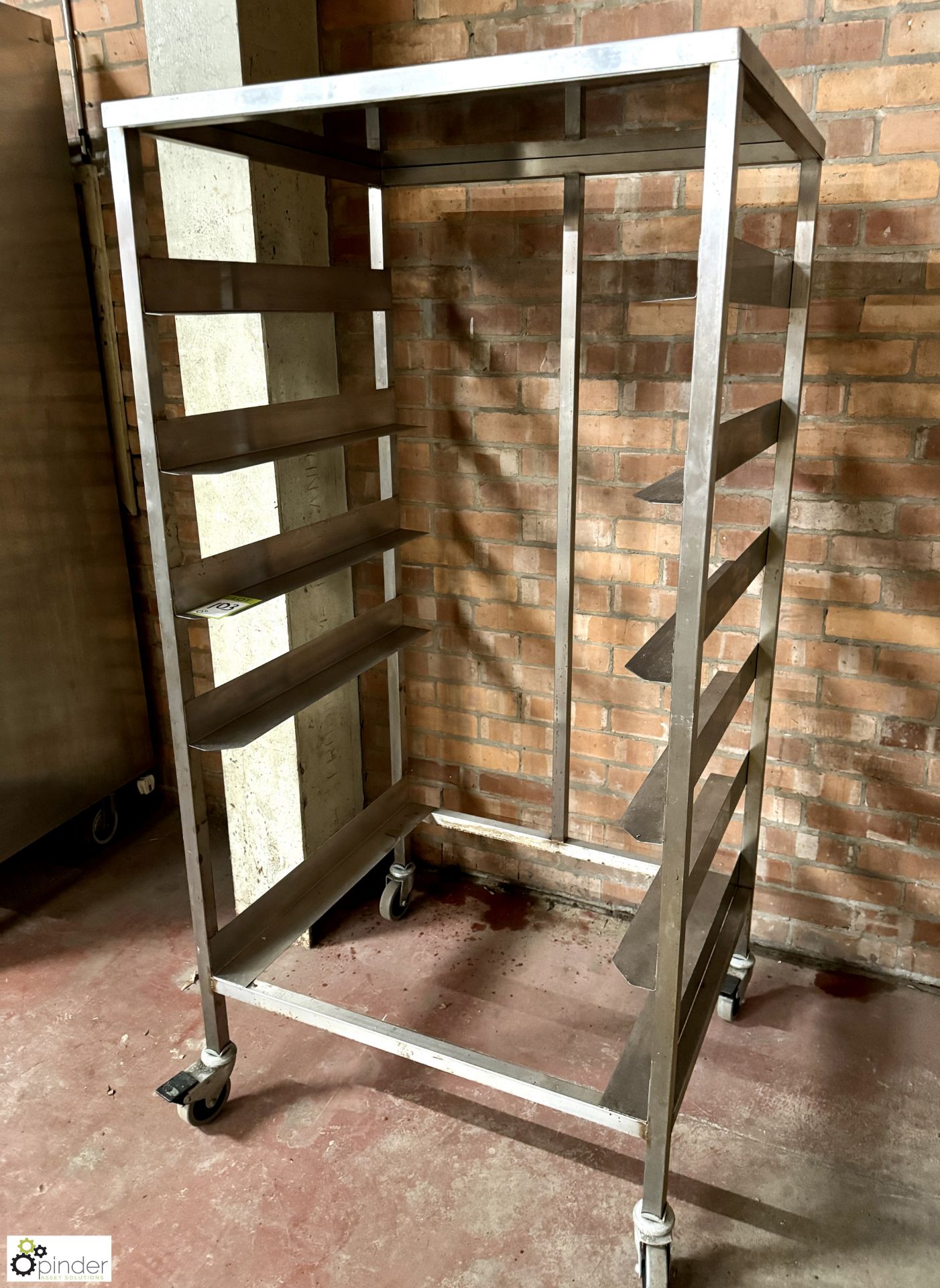 Stainless steel Tray Trolley, 865mm x 700mm x 1700mm - Image 2 of 3
