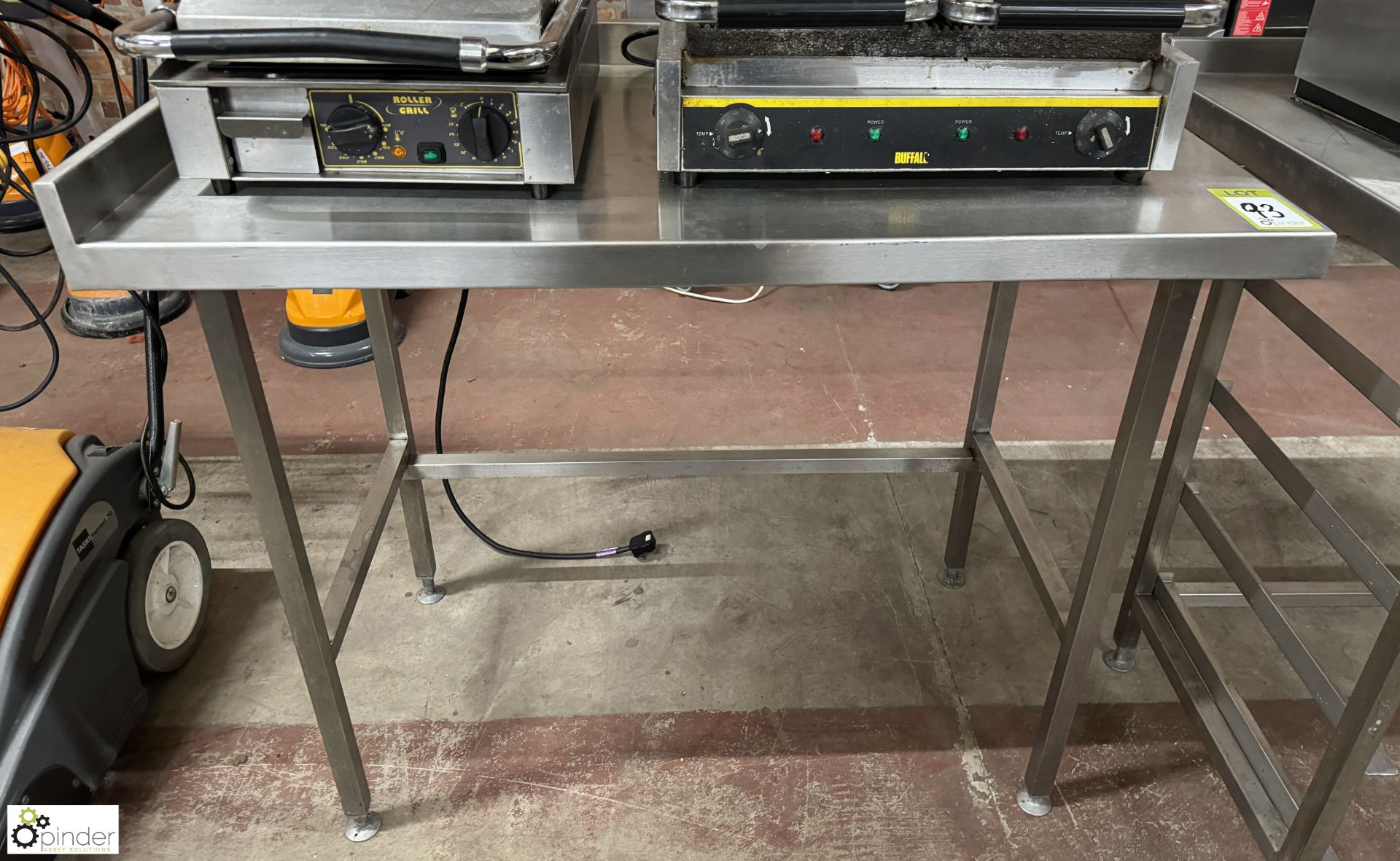 Stainless steel Preparation Table, 1200mm x 650mm x 910mm