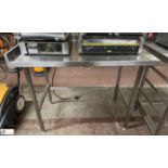 Stainless steel Preparation Table, 1200mm x 650mm x 910mm