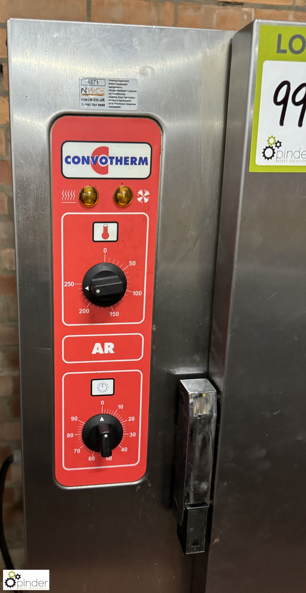 Convotherm AR54 9-deck Fan Oven, 415volts, 1030mm x 720mm x 1500mm, including stand - Image 3 of 6