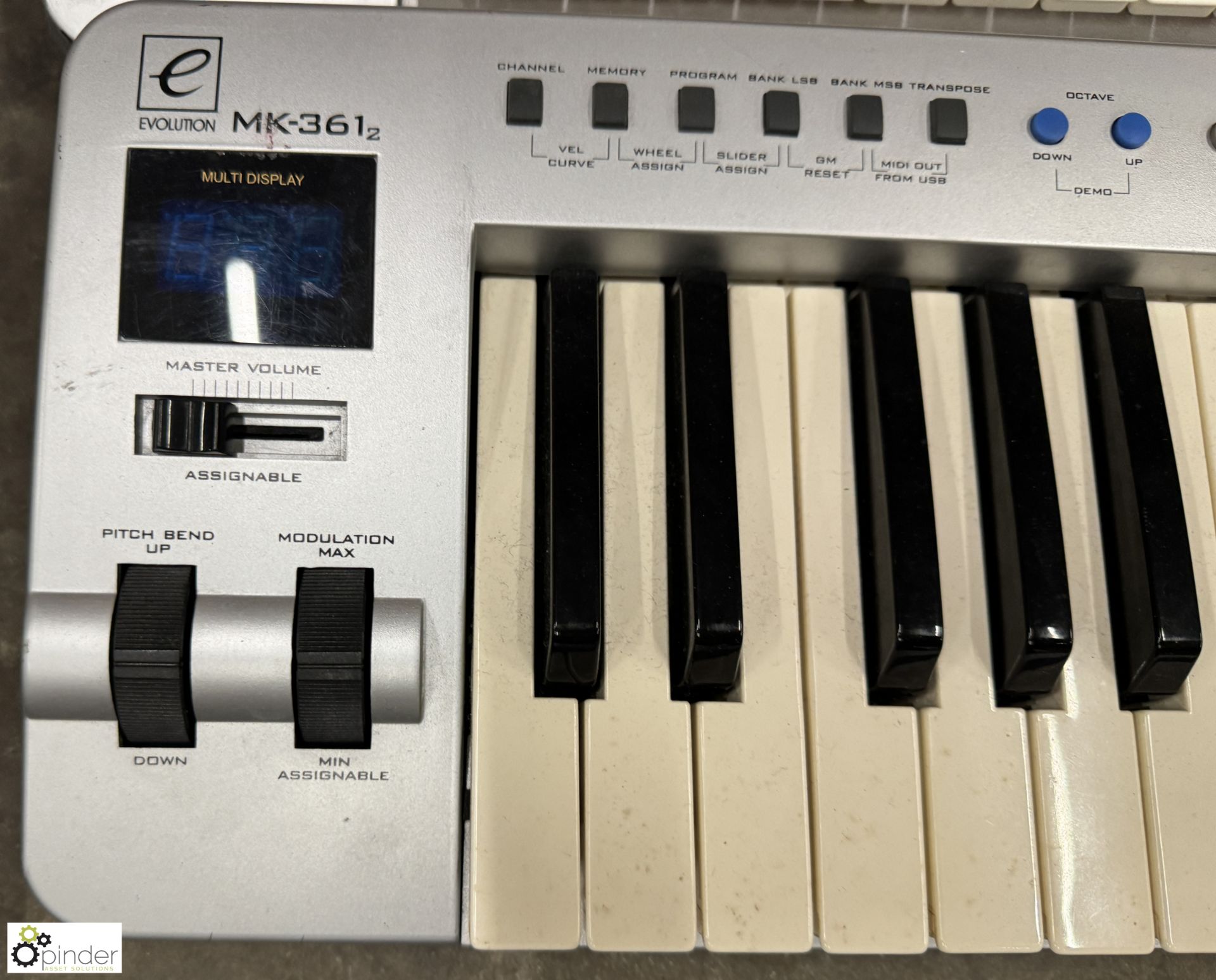 2 Evolution MK-361 Midi Keyboards - Image 2 of 3