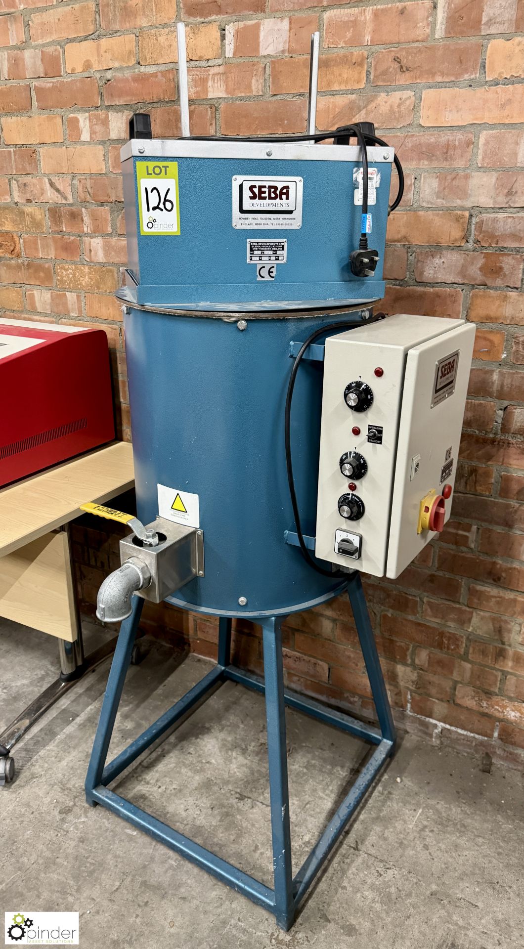 Seba FM-1 Hot Melt Jacketed Vessel, 240volts, 3000watts