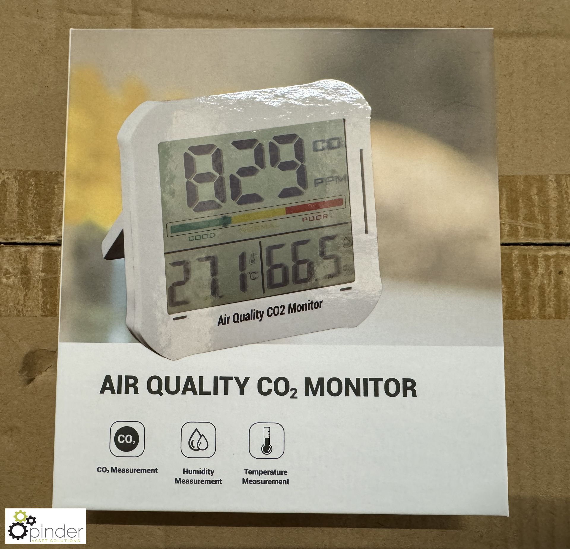 10 cartons Air Quality Co2 Monitors, approx. 40 per carton
